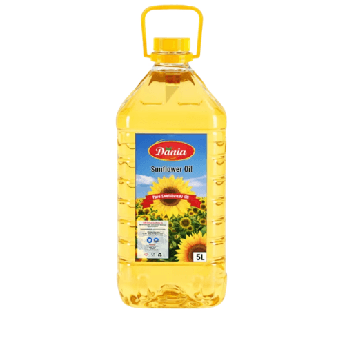 Bottle of Dania Pure Sunflower Oil