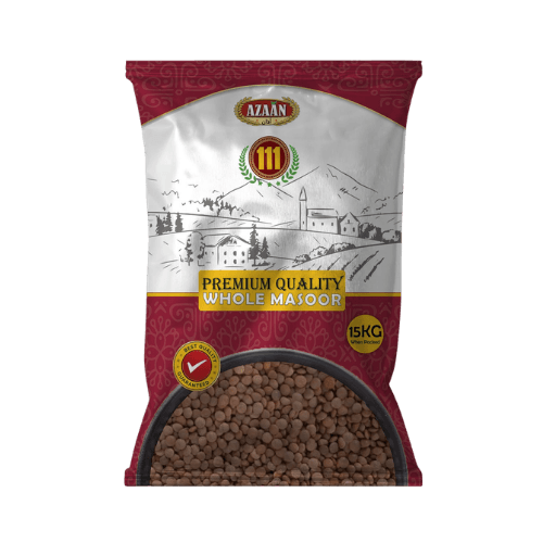 Bag of Whole Masoor lentils supplied by Dania Trading