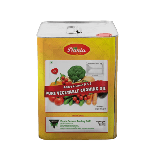 Container of Pure Vegetable Palm Oil supplied by Dania Trading